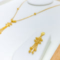 22k-gold-Chic Contemporary Necklace Set