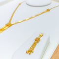 22k-gold-Unique High Finish Dangling Necklace Set