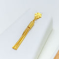 22k-gold-Attractive Textured Flower Necklace Set