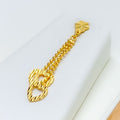 22k-gold-Charming Hanging Heart Necklace Set
