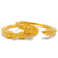 22k-gold-Intricate Traditional Pipe Bangles