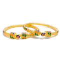 22k-gold-Vibrant Festive Pipe Bangles