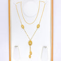 Mod Dotted Oval Long Necklace - 28"