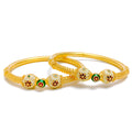 22k-gold-Attractive Vintage Vine Bangles