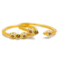 22k-gold-Attractive Vintage Vine Bangles