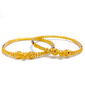 22k-gold-Radiant Lightweight Meenakari Bangles