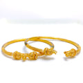 22k-gold-Evergreen Striped Meenakari Bangles