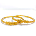 22k-gold-Elegant Enamel Slender Pipe Bangles