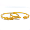 22k-gold-Elegant Enamel Slender Pipe Bangles