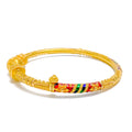 22k-gold-Timeless Reflective Impressive Colored Bangle