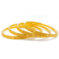 Delightful Beaded Set of 4 Bangles