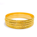 22k-gold-Ritzy Striped Shimmering Bangles