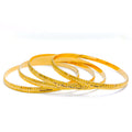 22k-gold-Ritzy Striped Shimmering Bangles