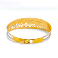 Dressy Asymmetrical Spiral Bangle Bracelet