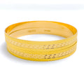 22k-gold-Iconic Geometric Textured Bangles