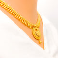 Upscale Hanging Crescent Necklace Set