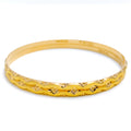 22k-gold-Tasteful Medium Textured Bangles