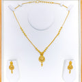 22k-gold-Opulent Netted Chand Necklace Set 