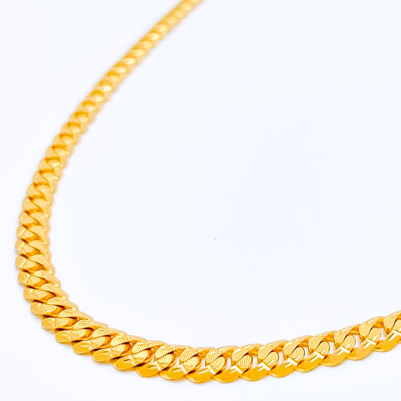 Textured Long Link Chain - 26"