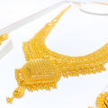 22k-gold-Grand U Shaped Tassel Bridal Set