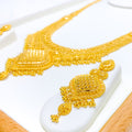 22k-gold-Grand U Shaped Tassel Bridal Set