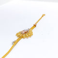22k-gold-unique-floral-cz-loop-bracelet
