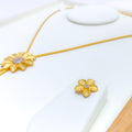 Bold Blooming Sun Flower Necklace Set