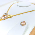 Upscale Delightful Clover Necklace Set