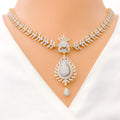 gold-distinct-interchangeable-diamond-drop-necklace-set