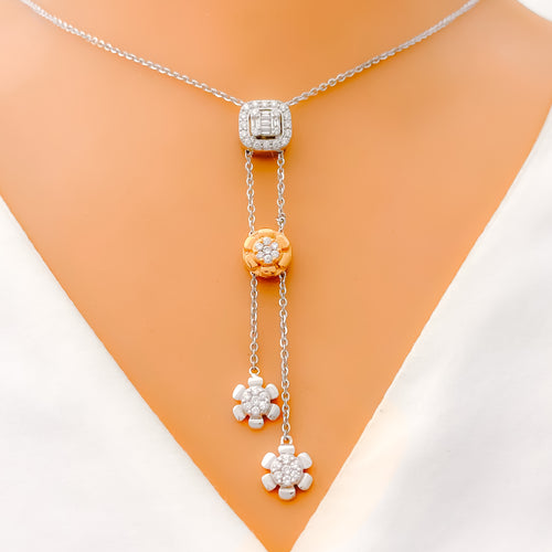 Adjustable Trendy Bolo Diamond Necklace