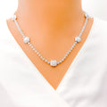 Sophisticated Evergreen Diamond Necklace