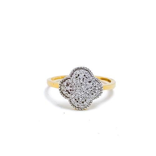 Diamond Clover Accented Ring