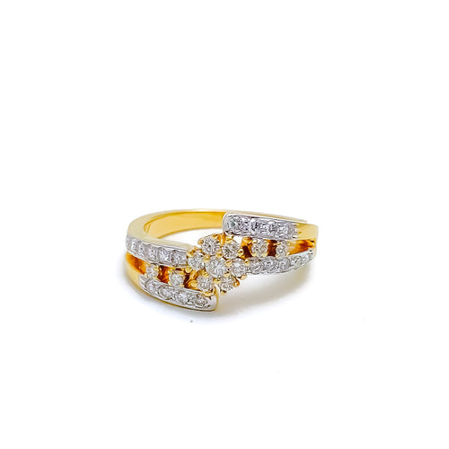 Posh Floral Diamond Ring