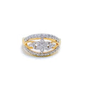 Intricate Bright Diamond Ring