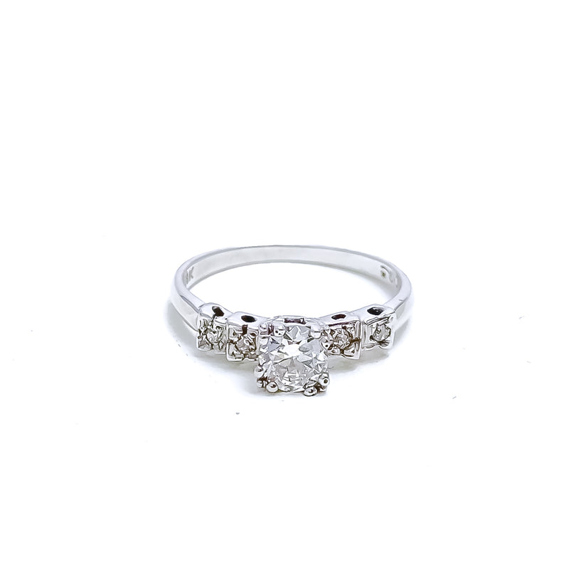 Evergreen Studded Diamond + 18k Gold Ring