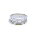 Versatile White Gold Diamond + 18k Gold Ring