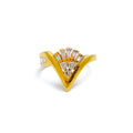 Distinct Vanki Diamond + 18k Gold Ring