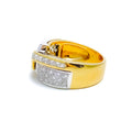 Two Tone Opulent Diamond + 18k Gold Ring