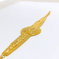 22k-Stately Striking Oval Gold Bracelet 