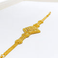 22k-gold-Palatial Diamond Shaped Beaded Bracelet 