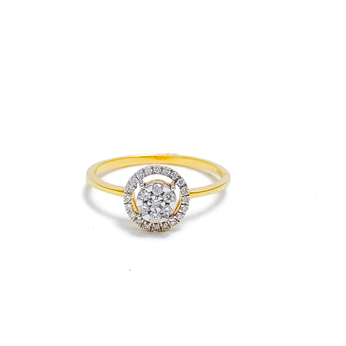 Delicate Open Flower Diamond Ring