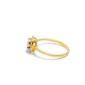 Delicate Open Flower Diamond Ring