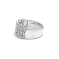 Upscale Refined Netted Diamond + 18k Gold Ring