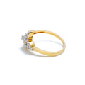 Sophisticated Shiny Diamond + 18k Gold Ring