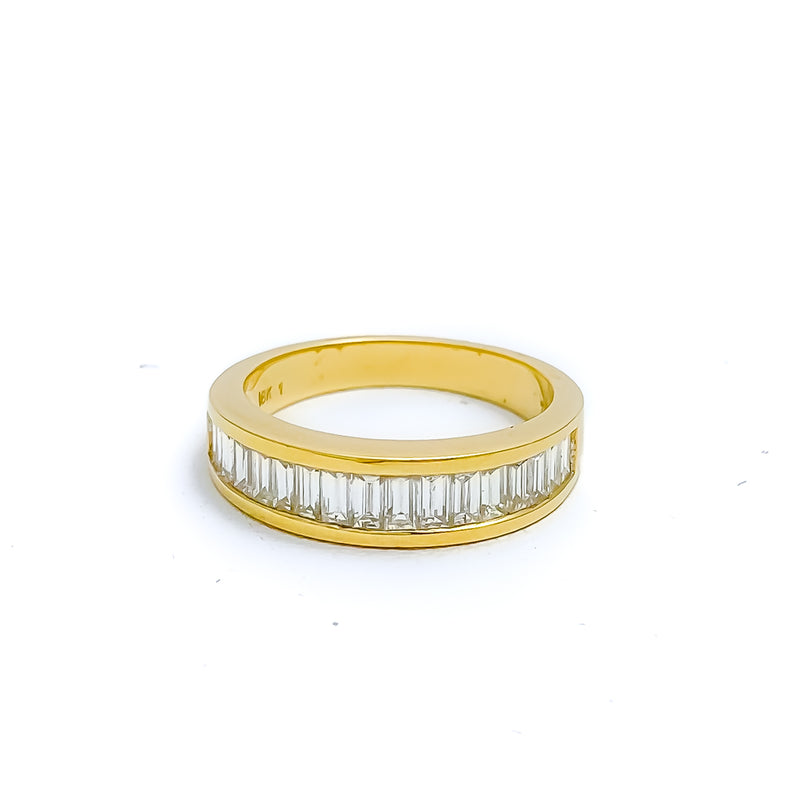 Radiant Baguettes Diamond + 18k Gold Ring