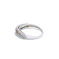 Beautiful Two Tier Diamond + 18k Gold Ring