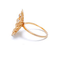 Fancy Floral Netted Diamond Ring