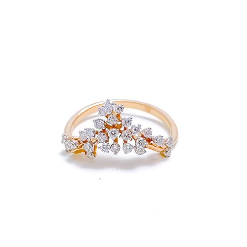 Ritzy V Shaped Diamond Ring 