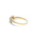 Beautiful Chic Floral Diamond Ring 