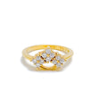 Exclusive V Cluster Diamond Ring 